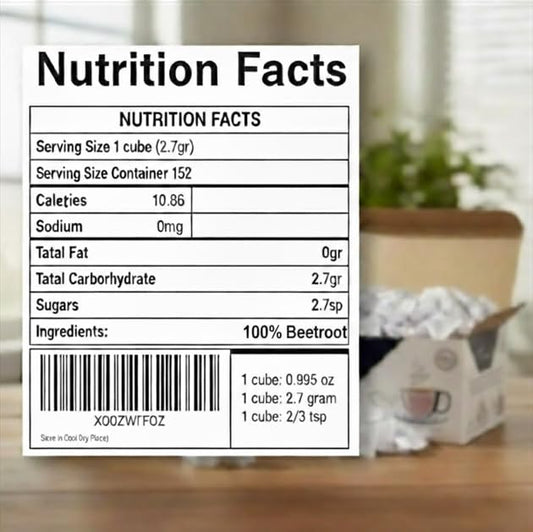 Teona's White Sugar, Individually Wrapped White Sugar Cubes, (152 Cubes) Perfect Sized Sugar Cubes For Tea And Coffee, 1 Pound Box Raw Sugar Cube, Perfect For Entertaining Guest. 100% Beet Root